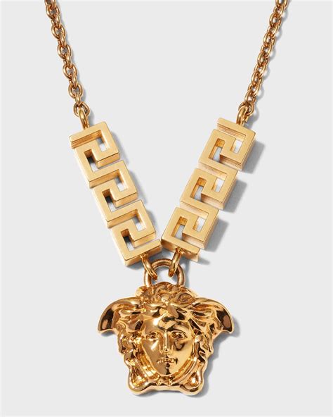 versace medusa pendant replica|Versace Medusa necklace with tag.